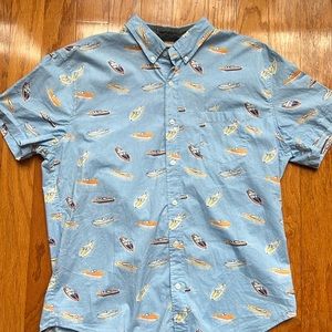 J Crew Factory, Short sleeve button down, Size XL